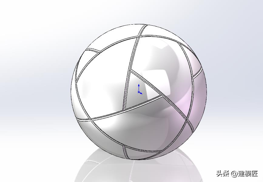 足球怎么画一步一步教（用Solidworks画一个世界杯足球，曲面命令很好用）