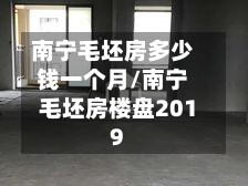 南宁毛坯房多少钱一个月/南宁毛坯房楼盘2019-第2张图片