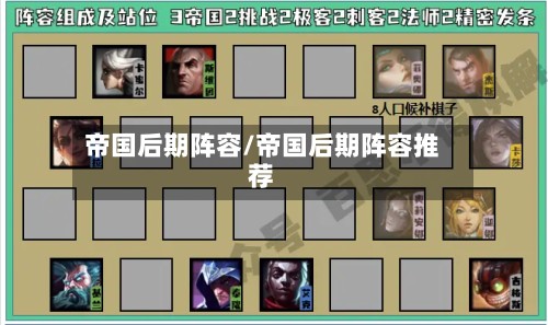 帝国后期阵容/帝国后期阵容推荐