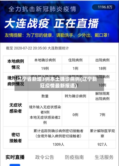 辽宁省新增3例本土确诊病例(辽宁新冠疫情最新报道)