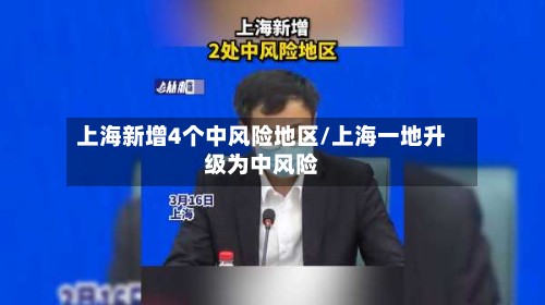上海新增4个中风险地区/上海一地升级为中风险-第2张图片