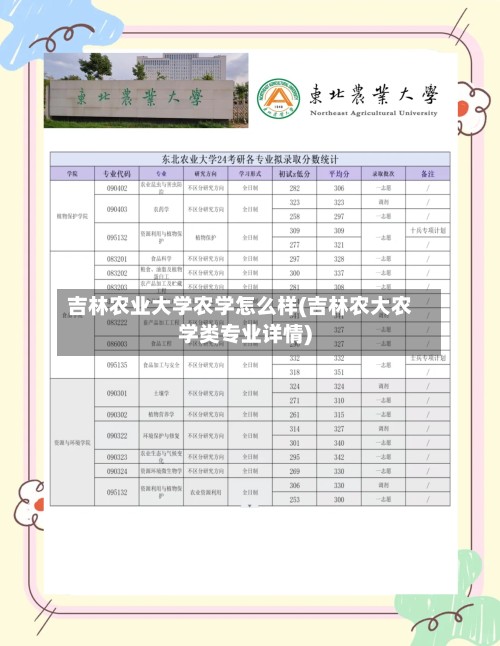 吉林农业大学农学怎么样(吉林农大农学类专业详情)-第2张图片