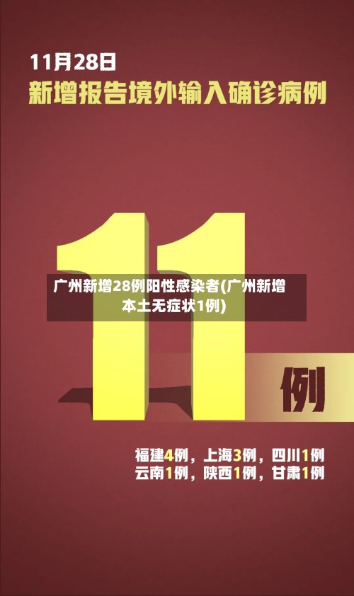 广州新增28例阳性感染者(广州新增本土无症状1例)-第2张图片
