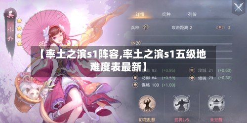 【率土之滨s1阵容,率土之滨s1五级地难度表最新】-第3张图片