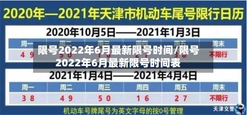 限号2022年6月最新限号时间/限号2022年6月最新限号时间表