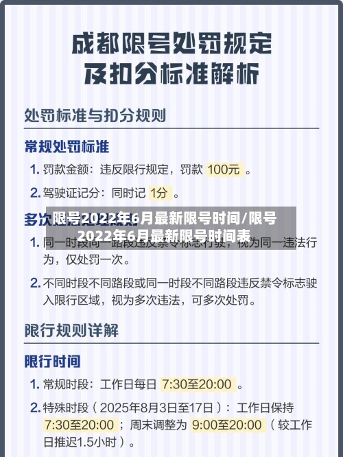 限号2022年6月最新限号时间/限号2022年6月最新限号时间表-第2张图片
