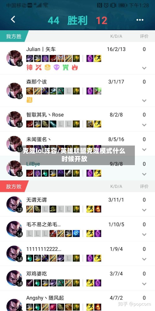 克隆lol阵容/英雄联盟克隆模式什么时候开放