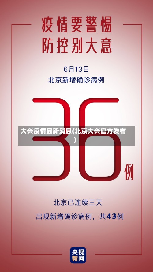 大兴疫情最新消息(北京大兴官方发布)-第2张图片