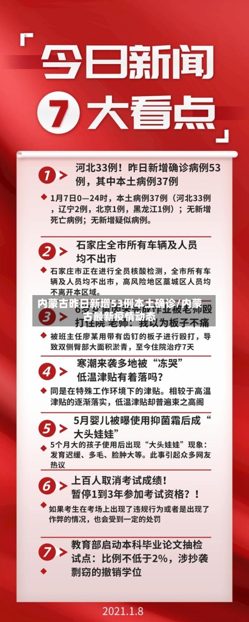 内蒙古昨日新增53例本土确诊/内蒙古最新疫情动态