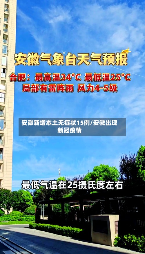 安徽新增本土无症状15例/安徽出现新冠疫情-第2张图片