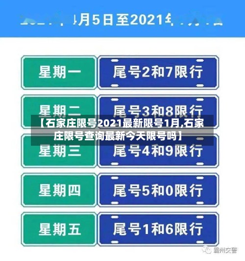 【石家庄限号2021最新限号1月,石家庄限号查询最新今天限号吗】