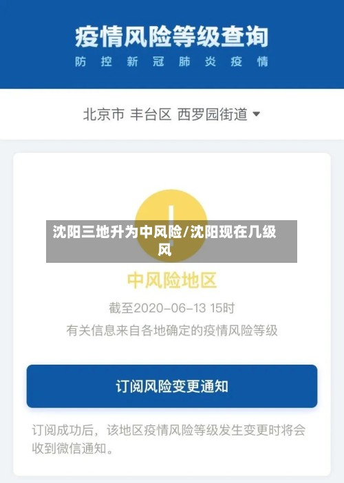 沈阳三地升为中风险/沈阳现在几级风-第2张图片