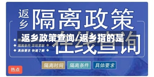 返乡政策查询/返乡指的是-第2张图片