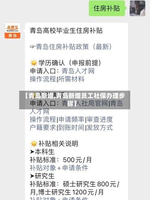【青岛新增,青岛新增员工社保办理步骤】-第2张图片