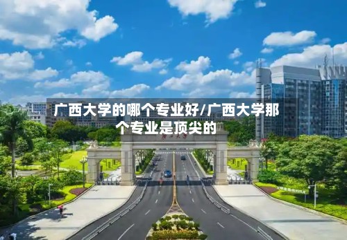 广西大学的哪个专业好/广西大学那个专业是顶尖的-第2张图片