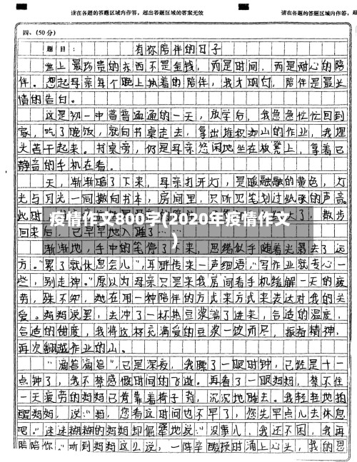 疫情作文800字(2020年疫情作文)-第2张图片