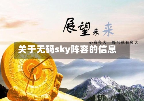 关于无码sky阵容的信息