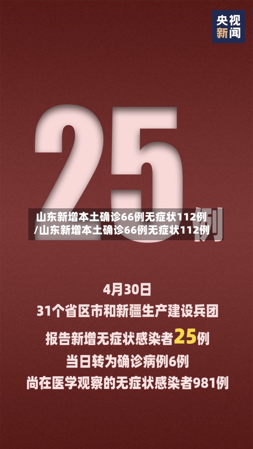 山东新增本土确诊66例无症状112例/山东新增本土确诊66例无症状112例