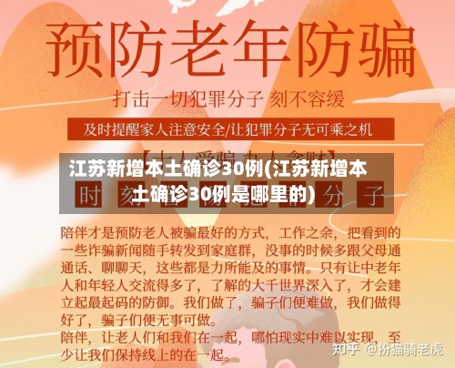江苏新增本土确诊30例(江苏新增本土确诊30例是哪里的)-第3张图片