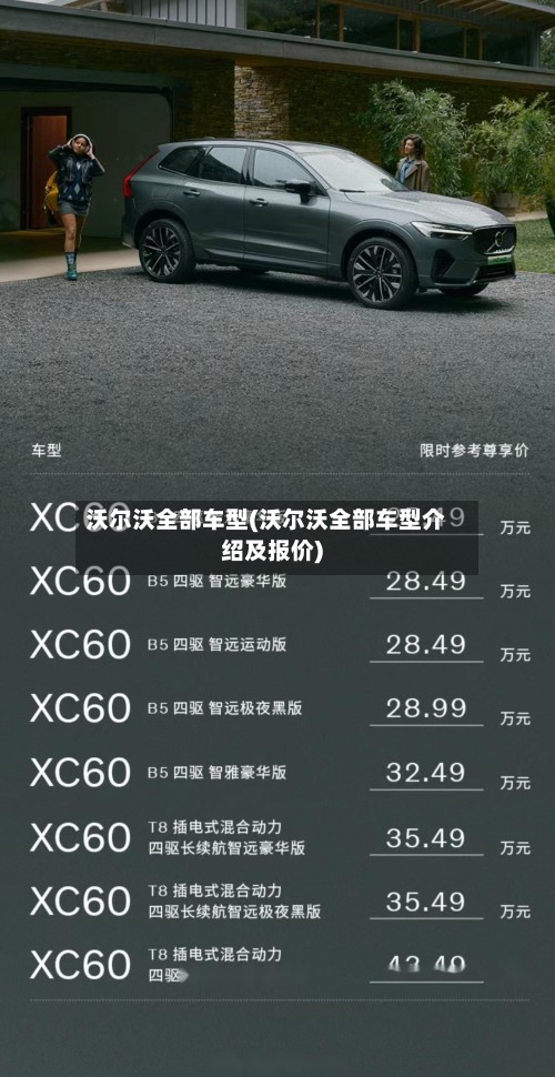 沃尔沃全部车型(沃尔沃全部车型介绍及报价)
