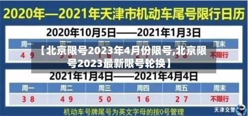 【北京限号2023年4月份限号,北京限号2023最新限号轮换】-第2张图片