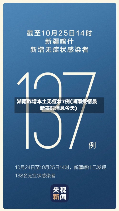 湖南昨增本土无症状7例(湖南疫情最新实时消息今天)