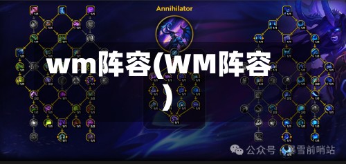 wm阵容(WM阵容)