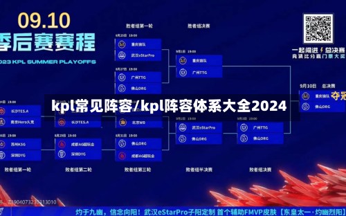 kpl常见阵容/kpl阵容体系大全2024-第3张图片