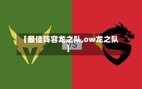 【最佳阵容龙之队,ow龙之队】-第3张图片