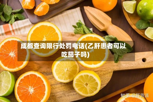 成都查询限行处罚电话(乙肝患者可以吃茄子吗)