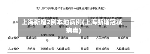 上海新增2例本地病例(上海新增冠状病毒)-第3张图片