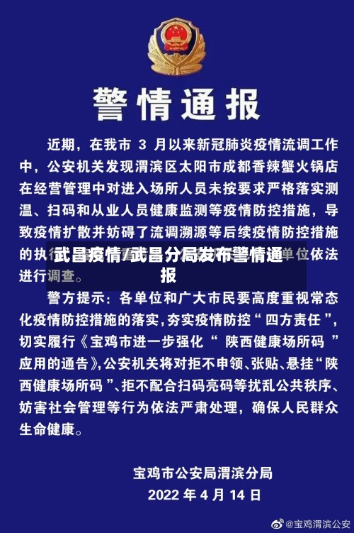 武昌疫情/武昌分局发布警情通报-第2张图片