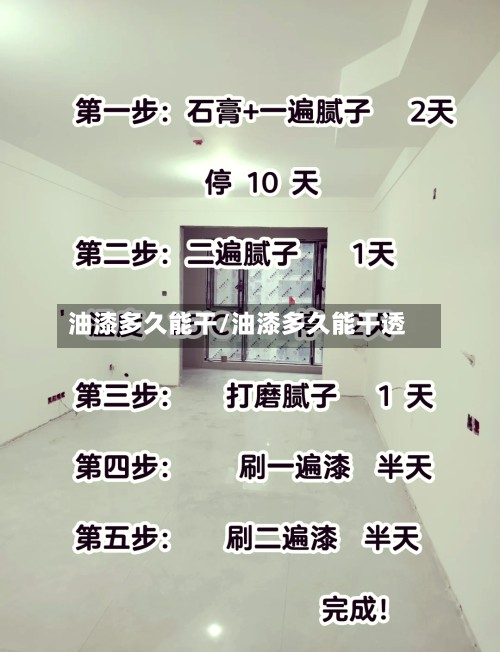 油漆多久能干/油漆多久能干透
