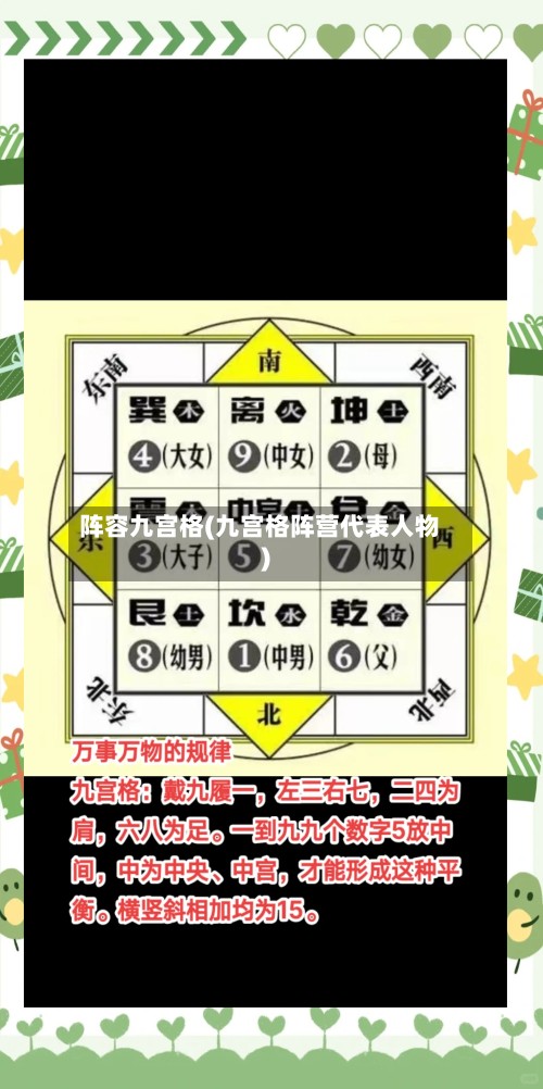 阵容九宫格(九宫格阵营代表人物)-第3张图片