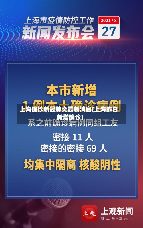 上海确诊新冠肺炎最新消息(上海昨日新增确诊)