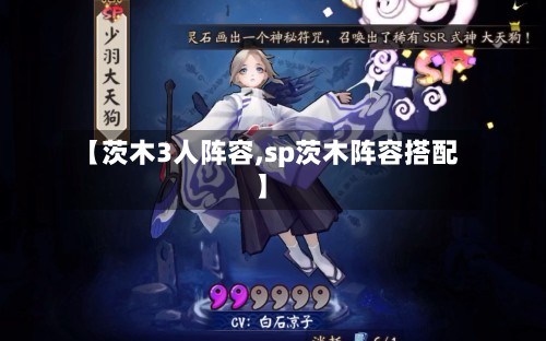 【茨木3人阵容,sp茨木阵容搭配】