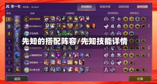先知的搭配阵容/先知技能详情-第2张图片