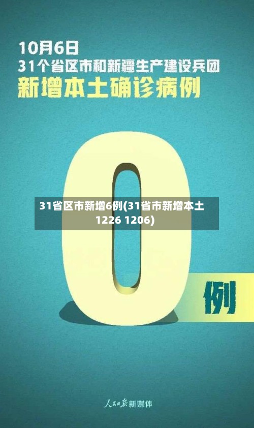 31省区市新增6例(31省市新增本土1226 1206)-第3张图片