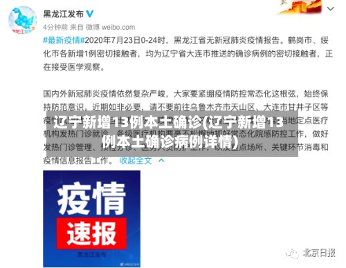 辽宁新增13例本土确诊(辽宁新增13例本土确诊病例详情)