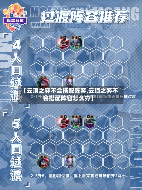 【云顶之弈不会搭配阵容,云顶之弈不会搭配阵容怎么办】