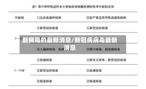 新病毒的最新消息/新冠病病毒最新消息