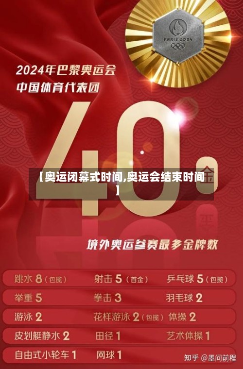 【奥运闭幕式时间,奥运会结束时间】-第3张图片