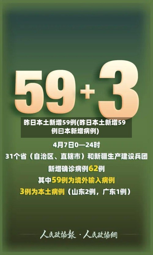 昨日本土新增59例(昨日本土新增59例曰本新增病例)-第3张图片