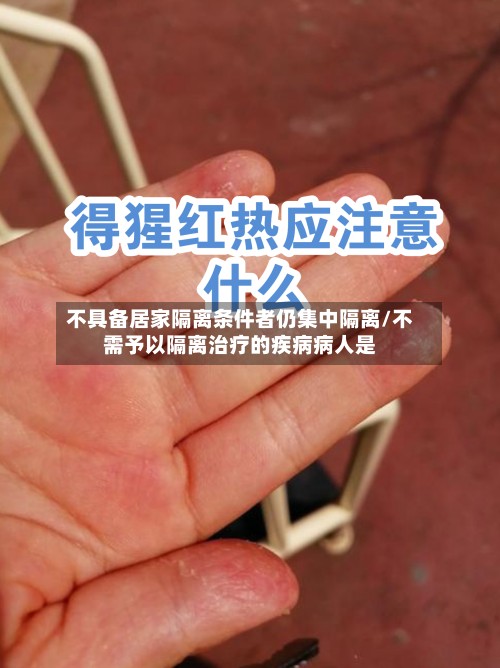 不具备居家隔离条件者仍集中隔离/不需予以隔离治疗的疾病病人是