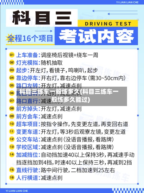 科目三练车一般练多久(科目三练车一般练多久能过)