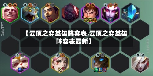 【云顶之弈英雄阵容表,云顶之弈英雄阵容表最新】