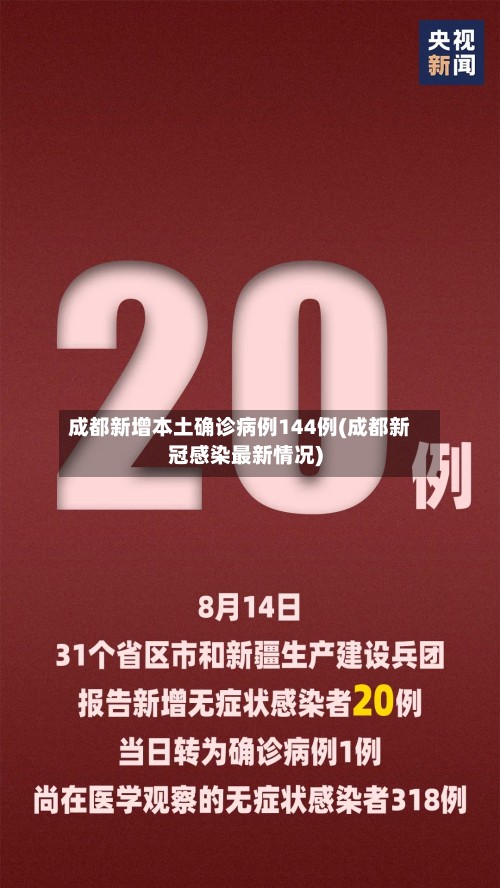 成都新增本土确诊病例144例(成都新冠感染最新情况)-第3张图片