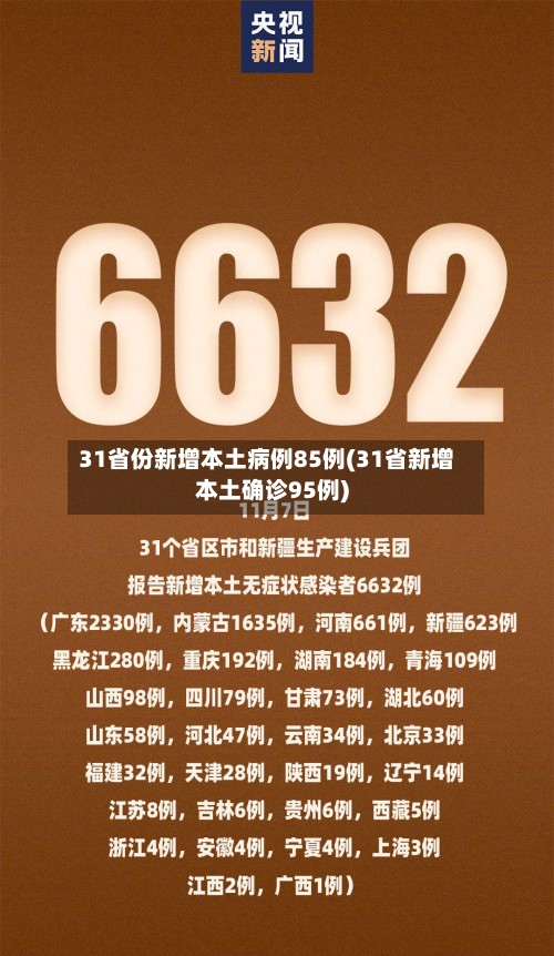 31省份新增本土病例85例(31省新增本土确诊95例)-第2张图片