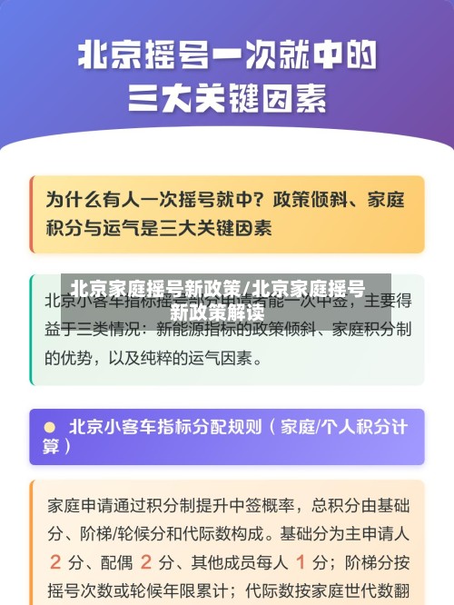 北京家庭摇号新政策/北京家庭摇号新政策解读-第3张图片