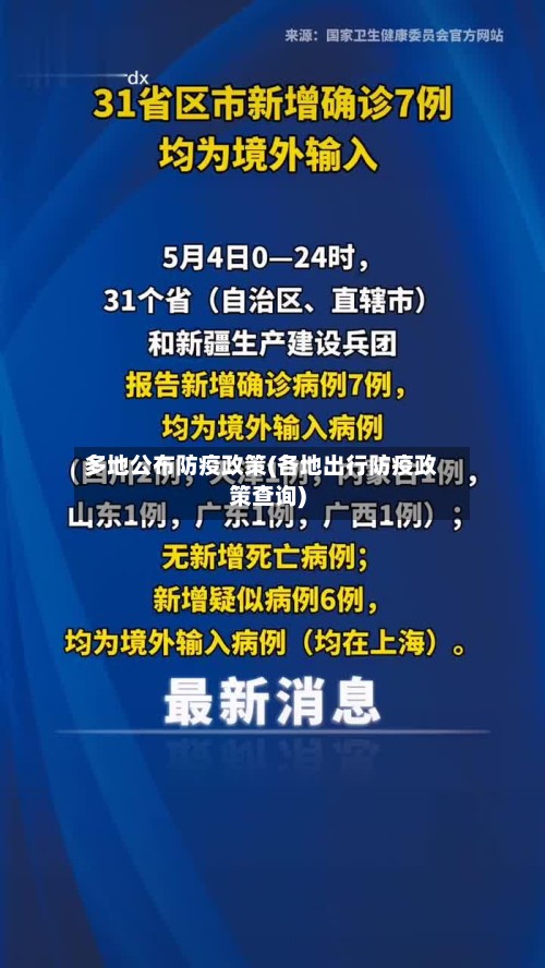 多地公布防疫政策(各地出行防疫政策查询)